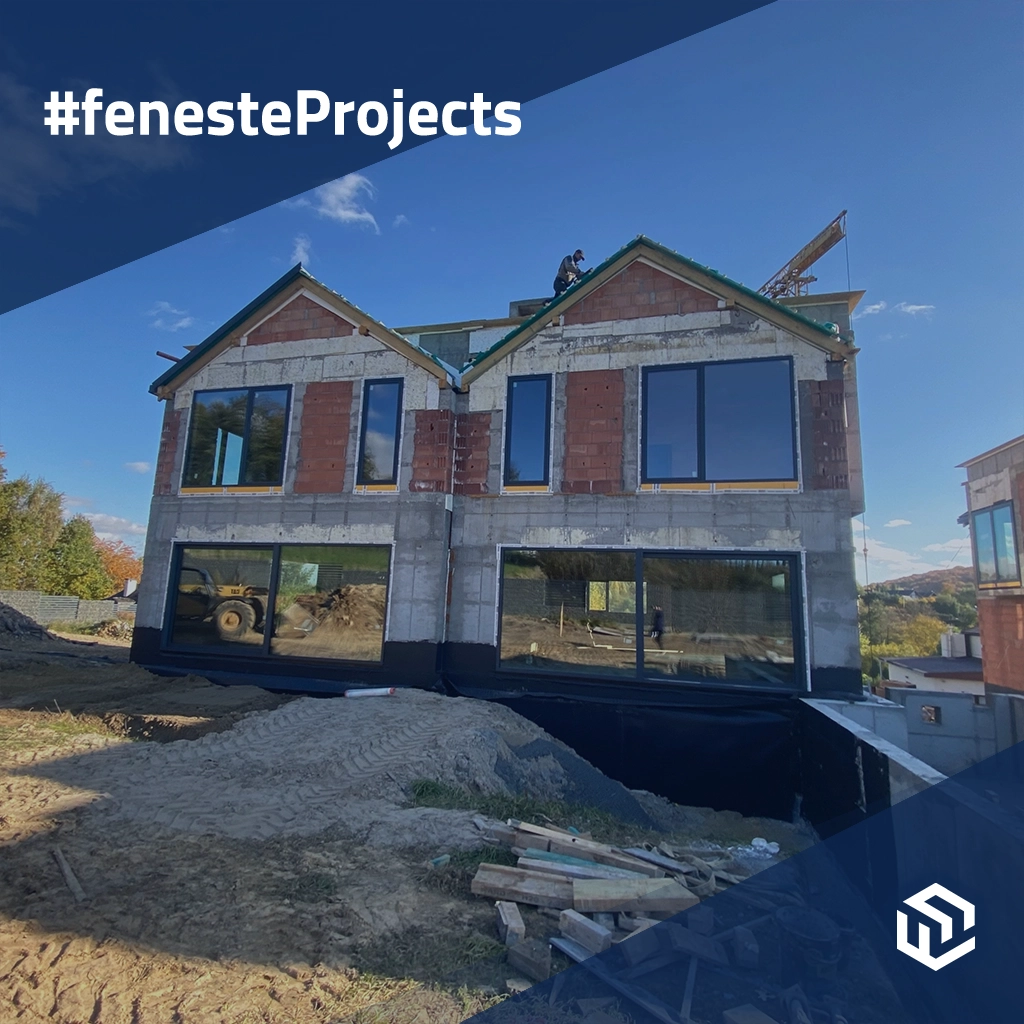 Futuristisches Zweifamilienhaus mit HST-Fenstern projekte fensterprofile aluminium aliplast  