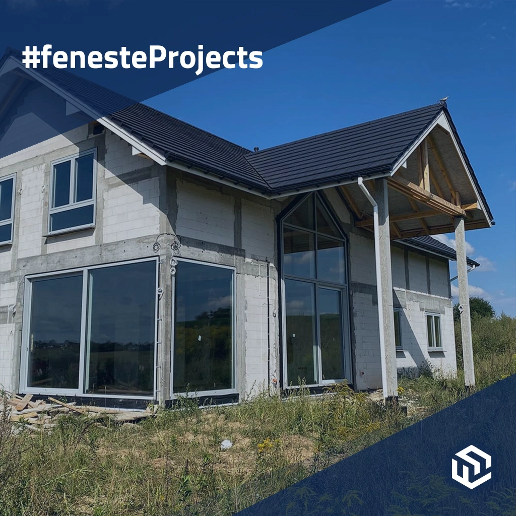 Funktionelles Haus am See mit Panoramaverglasung projekte fensterfarben aluprof weiss-matt  