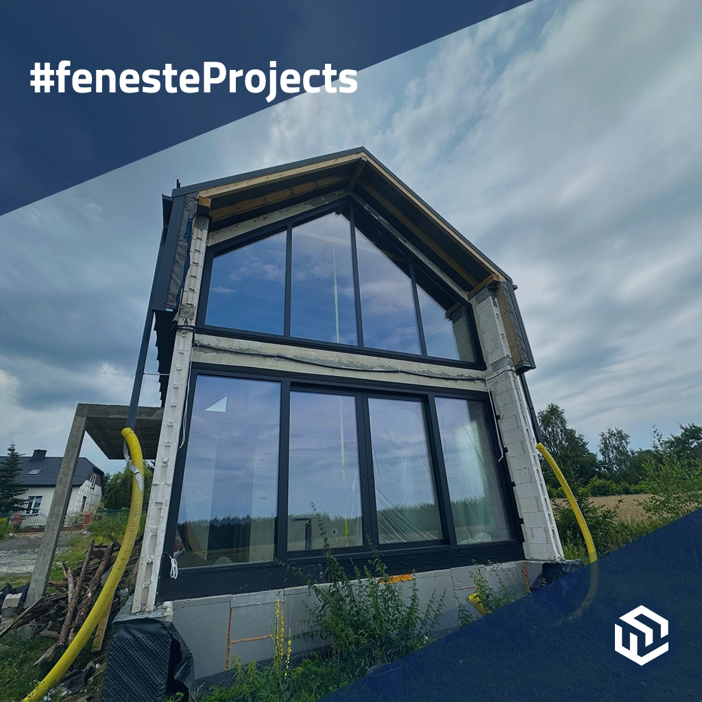 Kleine Scheune mit modernem Design und großzügiger Verglasung 🎥. projekte fensterprofile pvc gealan  